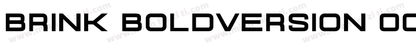 Brink BoldVersion 00字体转换
